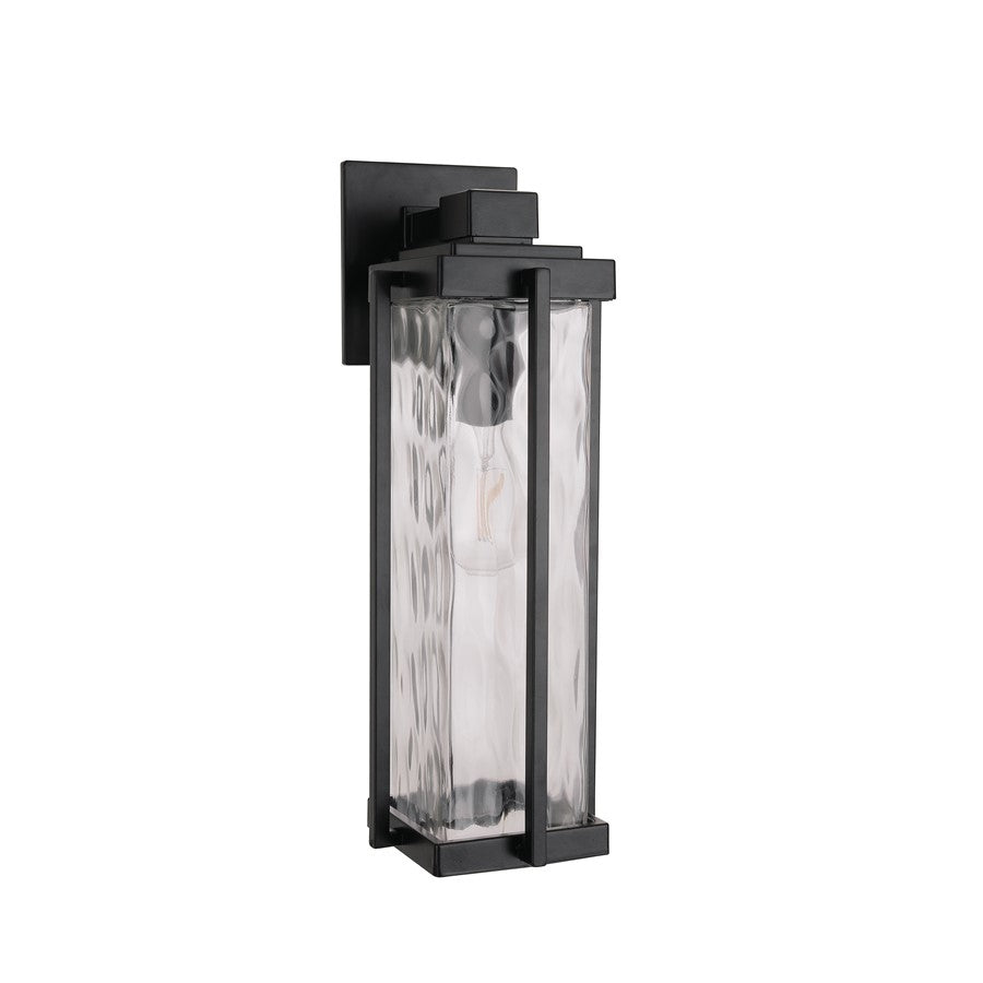Craftmade Pyrmont 1Lt Medium Outdoor Wall Lantern, Midnight/Hammered