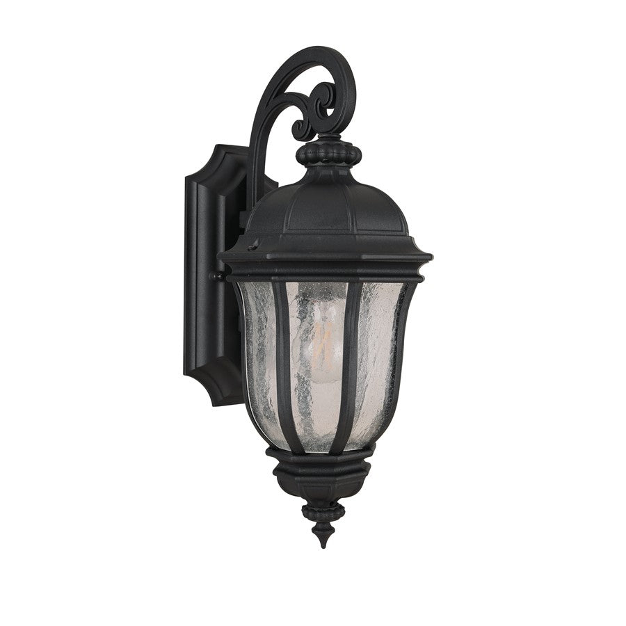 Craftmade Harper 1 Light Small Outdoor Wall Lantern, Textured Black