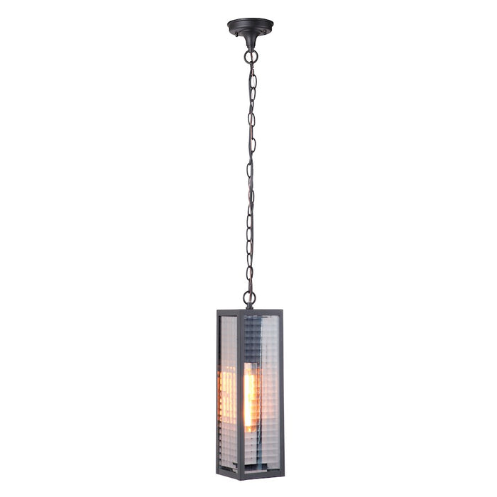 Craftmade Deka 1 Light Large Outdoor Pendant Midnight