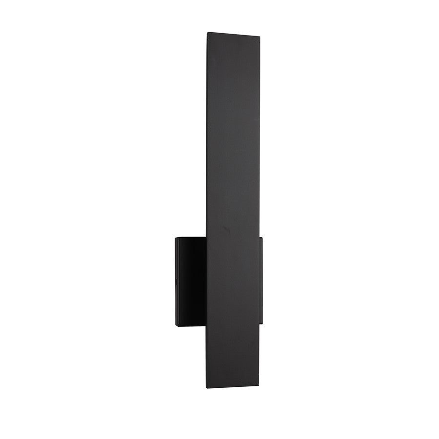 Craftmade Rens 1 Light Outdoor 18" LED Wall Lantern, Midnight