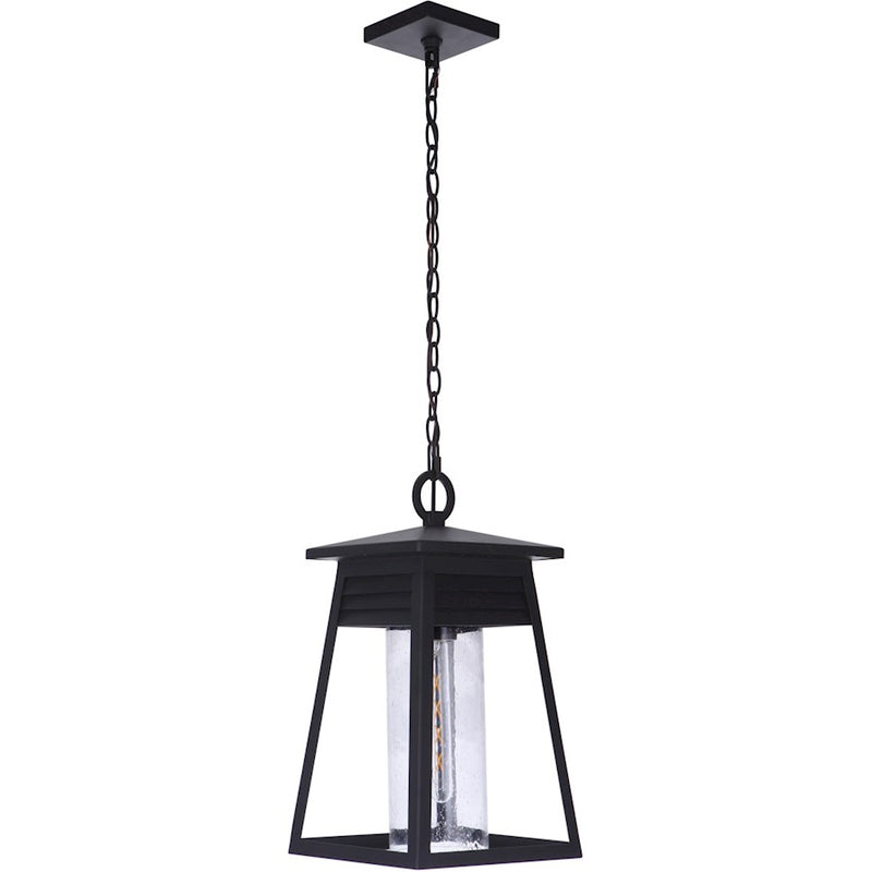 Craftmade Becca 1 Light Large Outdoor Pendant Textured Matte Black