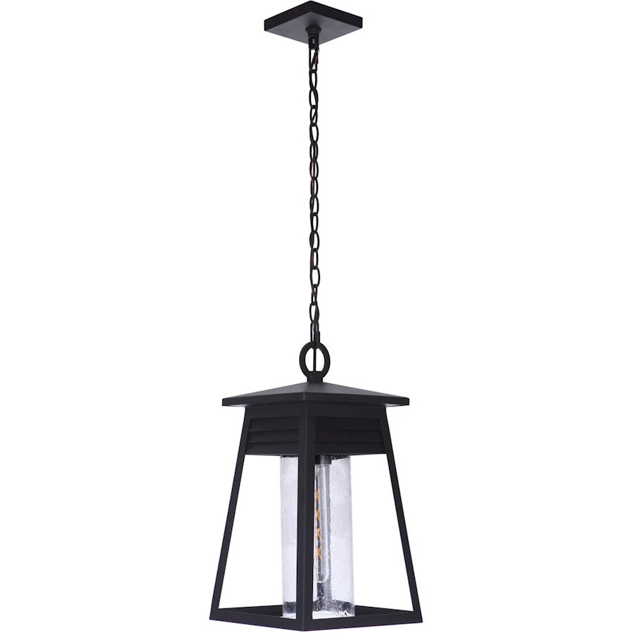 Craftmade Becca 1 Light Large Outdoor Pendant Textured Matte Black