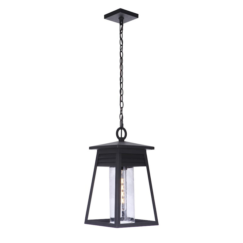 Craftmade Becca 1 Light Large Outdoor Pendant Textured Matte Black
