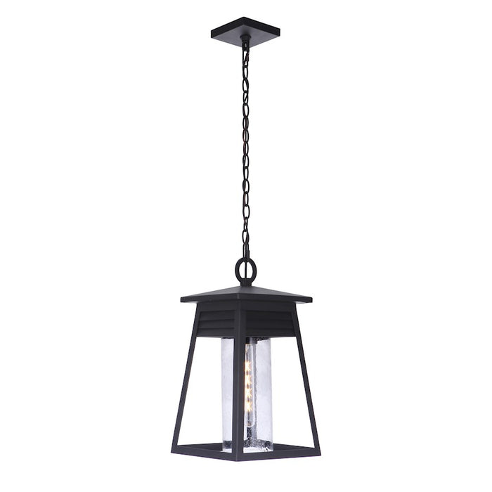 Craftmade Becca 1 Light Large Outdoor Pendant Textured Matte Black