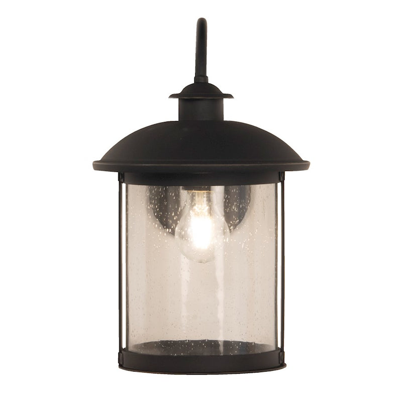 Craftmade O'Fallon 1 Light Outdoor Lantern, Bronze/Seeded