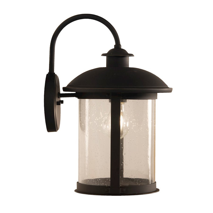 Craftmade O'Fallon 1 Light Outdoor Lantern, Bronze/Seeded