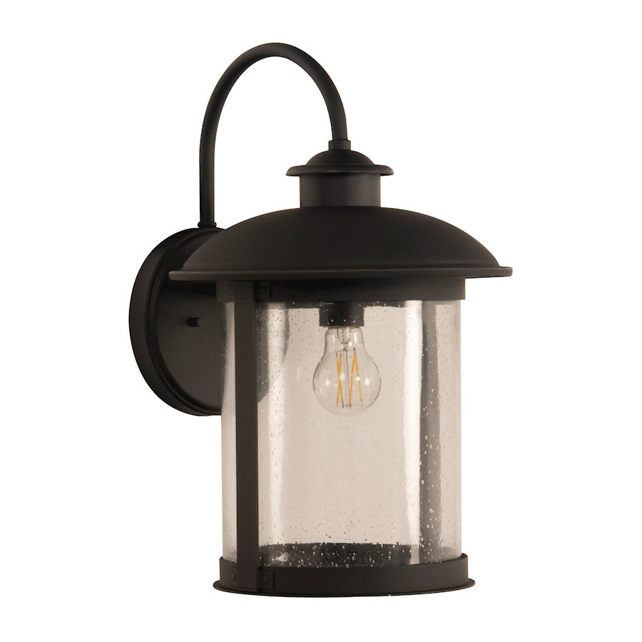 Craftmade O'Fallon 1 Light Outdoor Lantern, Bronze/Seeded