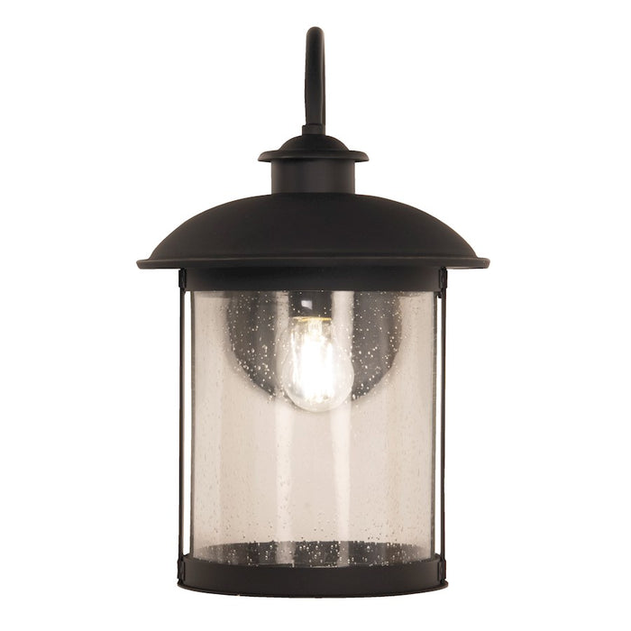 Craftmade O'Fallon 1 Light Outdoor Lantern, Bronze/Seeded