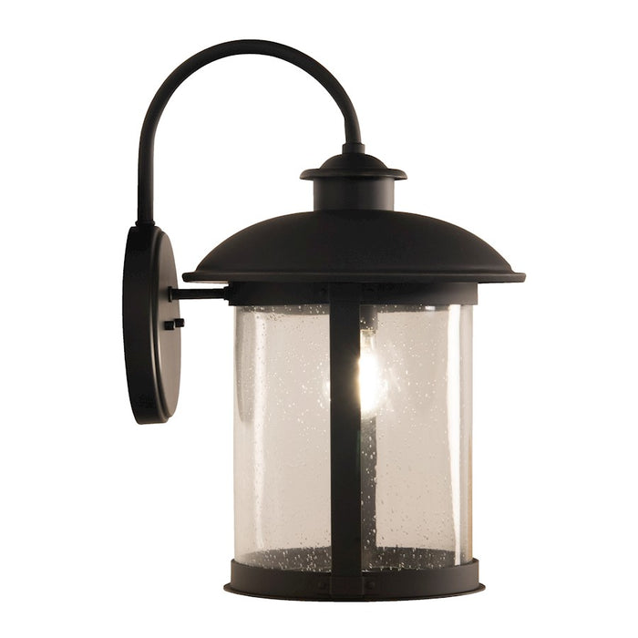 Craftmade O'Fallon 1 Light Outdoor Lantern, Bronze/Seeded
