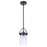 Craftmade Franklin 1 Light Outdoor Pendant, Midnight