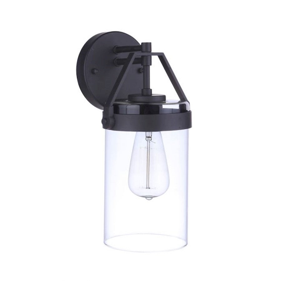 Craftmade Franklin 1 Light Outdoor Wall Mount, Midnight