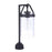 Craftmade Franklin 1 Light Outdoor Post Mount, Midnight