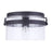 Craftmade Franklin 1 Light Outdoor Flush Mount, Midnight
