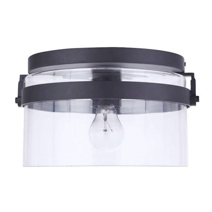 Craftmade Franklin 1 Light Outdoor Flush Mount, Midnight