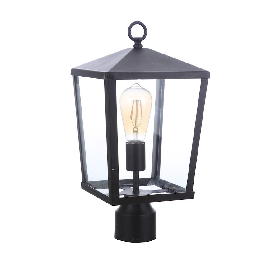 Craftmade Olsen 1 Light Outdoor Post Light, Midnight