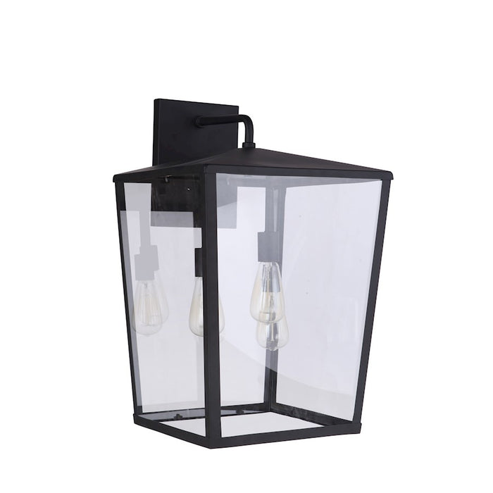 Craftmade Olsen 3 Light Outdoor Lantern, Midnight