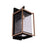 Craftmade Metalwork 1 Light Outdoor Wall Lantern, Midnight/Brass