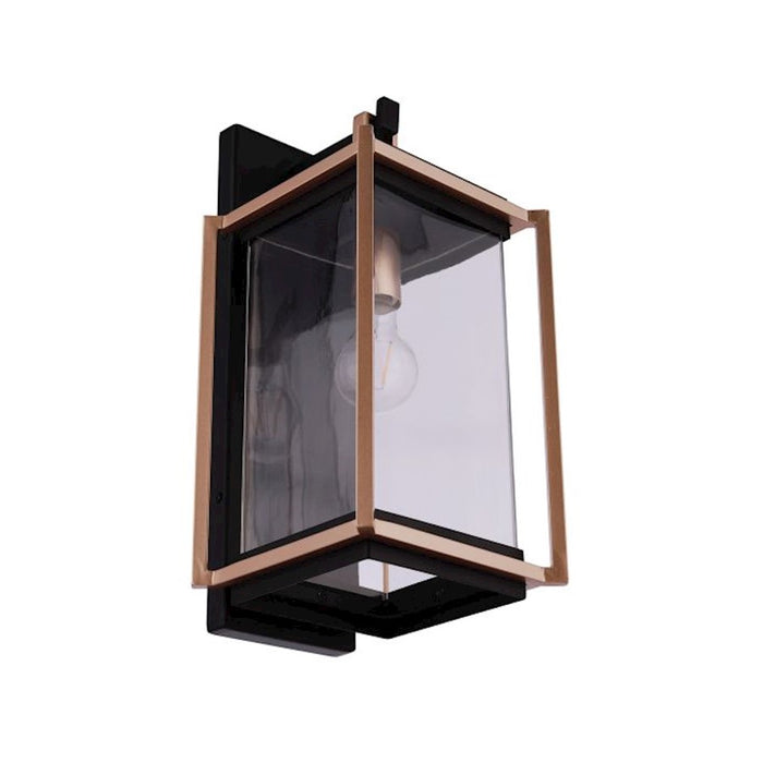 Craftmade Metalwork 1 Light Outdoor Wall Lantern, Midnight/Brass