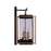 Craftmade Metalwork 3 Light Outdoor Wall Lantern, Midnight/Brass