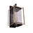 Craftmade Metalwork 3 Light Outdoor Wall Lantern, Midnight/Brass