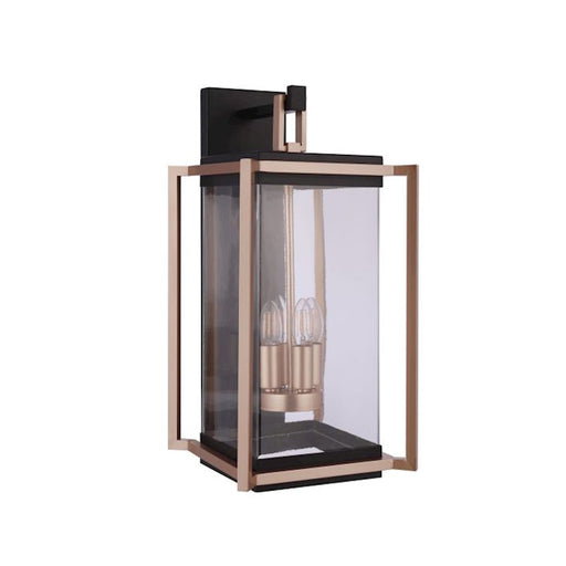 Craftmade Metalwork 4 Lt XL Outdoor Wall Lantern, Mid/Brass - ZA6534-MNSB