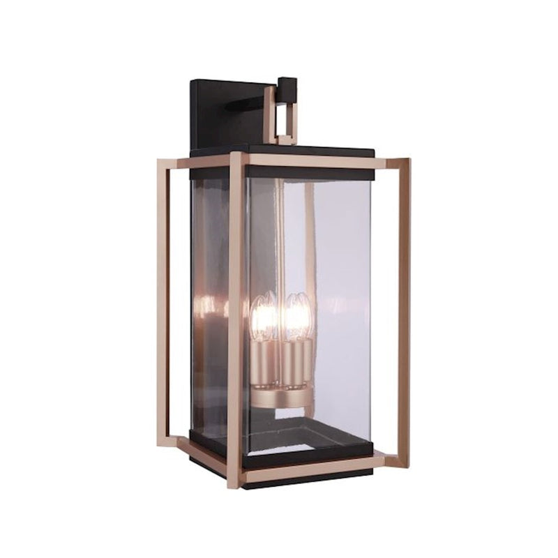 Craftmade Metalwork 4 Lt XL Outdoor Wall Lantern, Mid/Brass