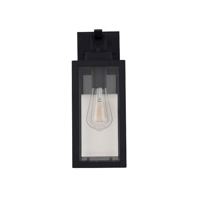 Craftmade Marin 1 Light 13.75" Outdoor Lantern, Textured Black/Clear