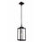 Craftmade Marin 1 Light Outdoor Pendant, Textured Black/Clear