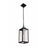 Craftmade Marin 1 Light Outdoor Pendant, Textured Black/Clear