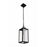 Craftmade Marin 1 Light Outdoor Pendant, Textured Black/Clear