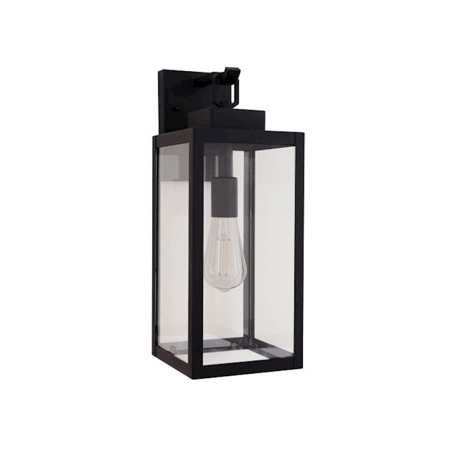 Craftmade Marin 1 Light 16.88" Outdoor Lantern, Textured Black/Clear - ZA6814-TB