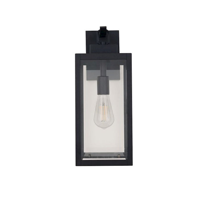 Craftmade Marin 1 Light 16.88" Outdoor Lantern, Textured Black/Clear