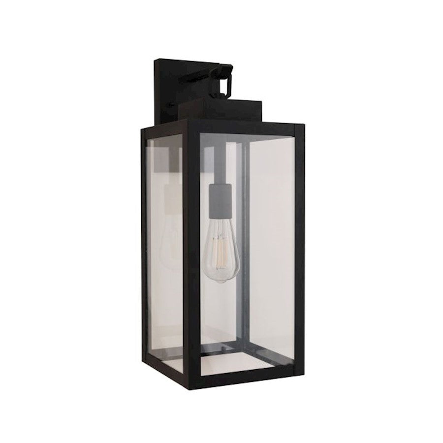 Craftmade Marin 1 Light 20.13" Outdoor Lantern, Textured Black/Clear - ZA6824-TB
