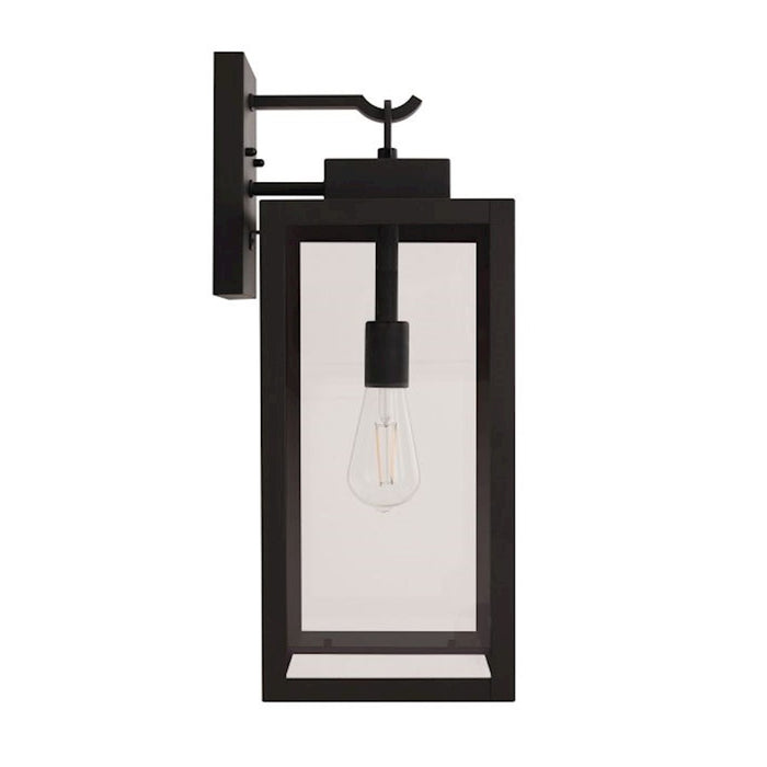 Craftmade Marin 1 Light 20.13" Outdoor Lantern, Textured Black/Clear
