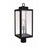 Craftmade Marin 1 Light Outdoor Post Mount, Textured Black/Clear