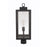 Craftmade Marin 1 Light Outdoor Post Mount, Textured Black/Clear