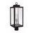 Craftmade Marin 1 Light Outdoor Post Mount, Textured Black/Clear