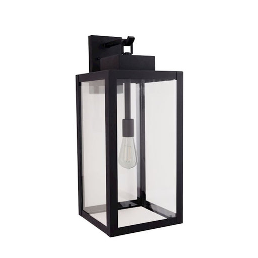 Craftmade Marin 1 Light 24" Outdoor Lantern, Textured Black/Clear - ZA6834-TB