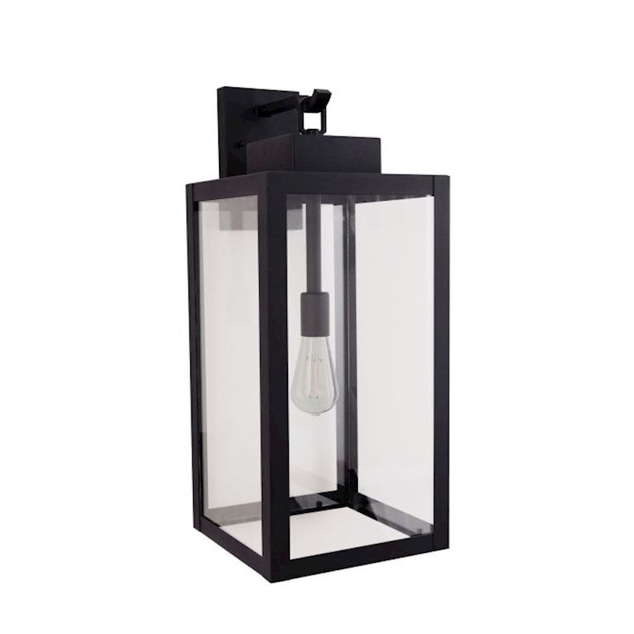 Craftmade Marin 1 Light 24" Outdoor Lantern, Textured Black/Clear - ZA6834-TB