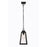 Craftmade Sorano 1 Light Outdoor Pendant, Textured Black/Clear