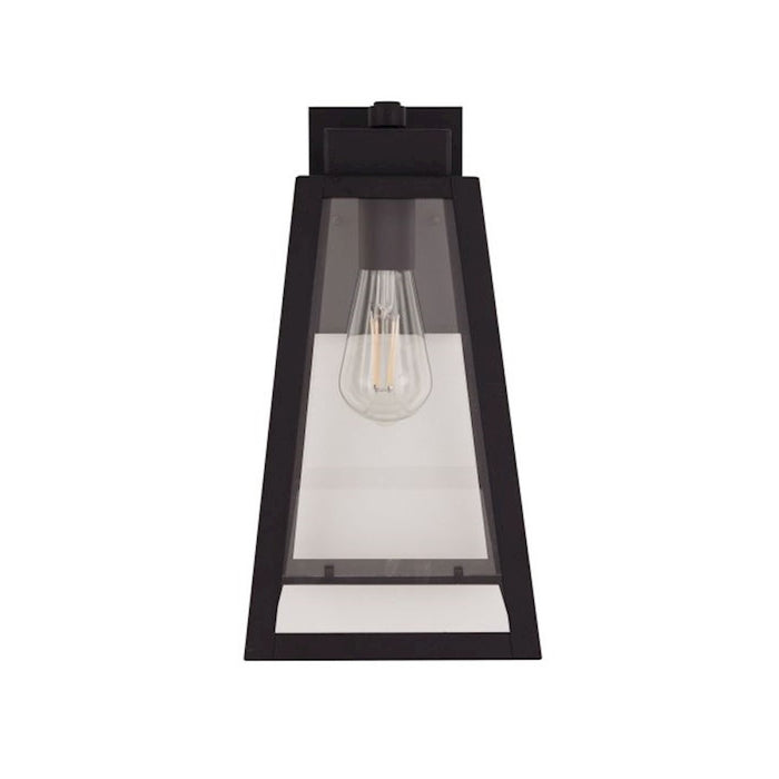 Craftmade Sorano 1 Light 13.88" Outdoor Lantern, Black/Clear