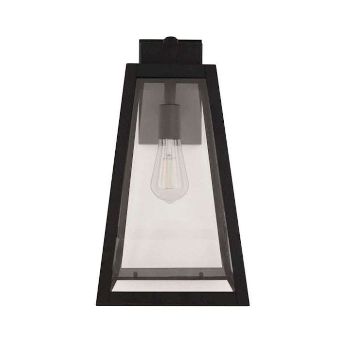 Craftmade Sorano 1 Light 16.75" Outdoor Lantern, Black/Clear