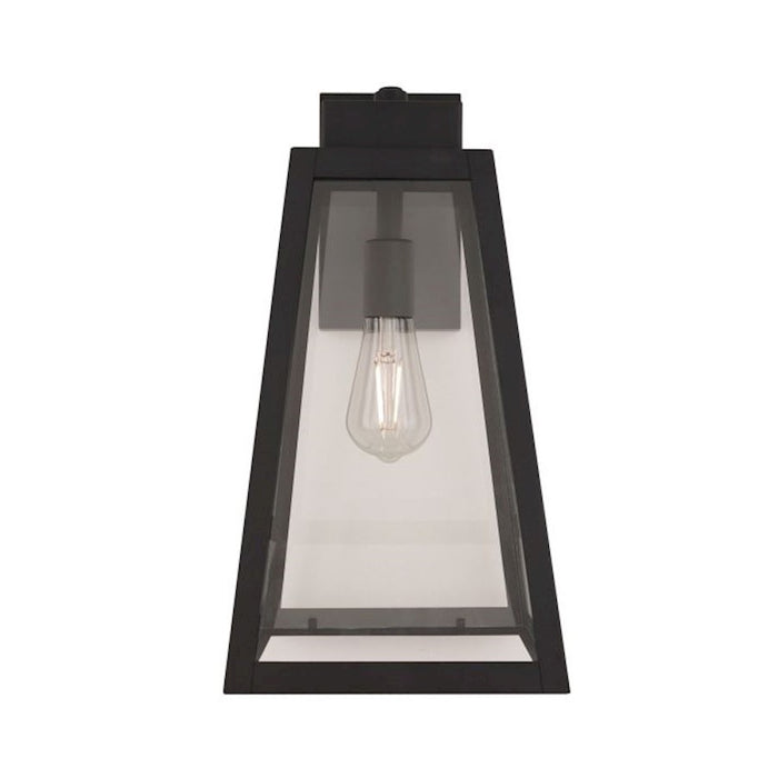 Craftmade Sorano 1 Light 16.75" Outdoor Lantern, Black/Clear