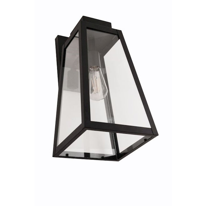 Craftmade Sorano 1 Light 16.75" Outdoor Lantern, Black/Clear