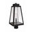 Craftmade Sorano 1 Light Outdoor Post Mount, Textured Black/Clear - ZA6925-TB
