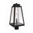 Craftmade Sorano 1 Light Outdoor Post Mount, Textured Black/Clear