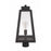 Craftmade Sorano 1 Light Outdoor Post Mount, Textured Black/Clear