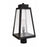 Craftmade Sorano 1 Light Outdoor Post Mount, Textured Black/Clear