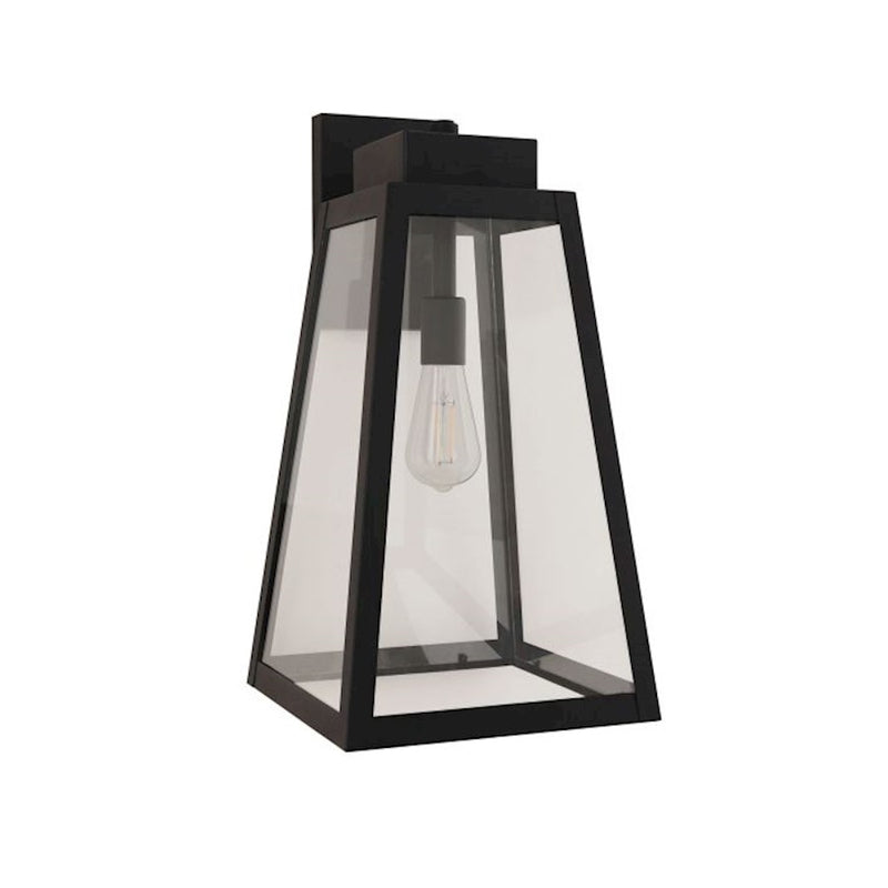 Craftmade Sorano 1 Light 19.63" Outdoor Lantern, Black/Clear