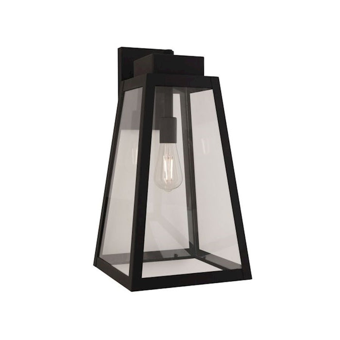 Craftmade Sorano 1 Light 19.63" Outdoor Lantern, Black/Clear